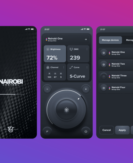 IoT remote control app interface