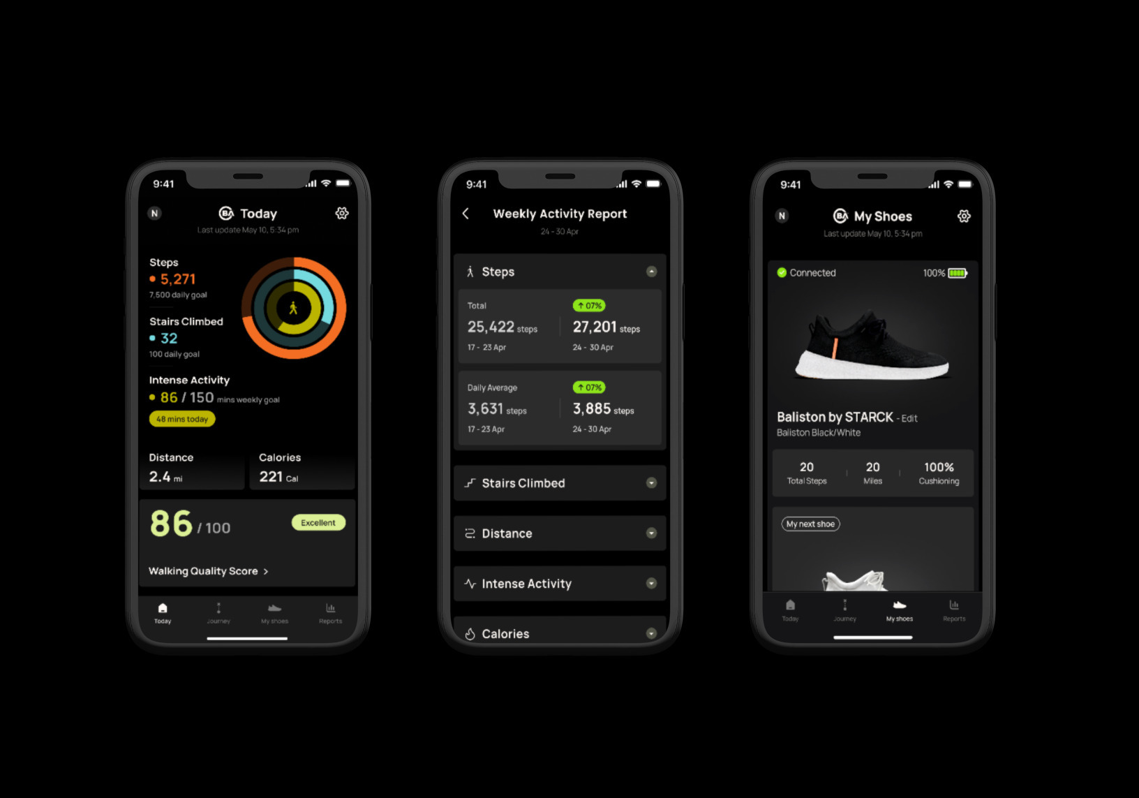 SDK and iOS application for BLE Smart Footwear interface